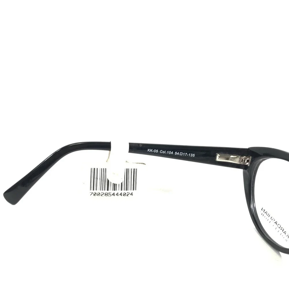 Kardashian Kollection KK-05 COL.104 Eyeglasses Frames Black Round 54-17-135